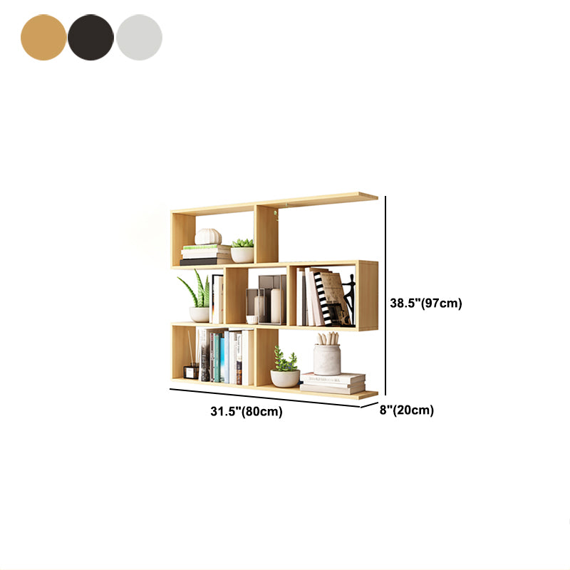 Floating Wall Mounted Shelf Bookcase Soild Wood Book Shelf for Study Room