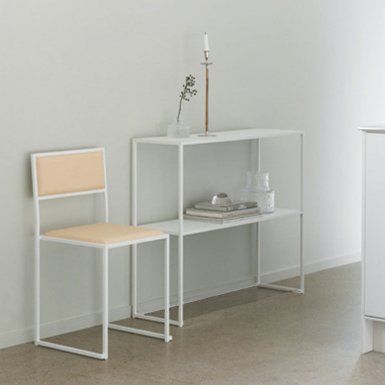 Modern 1-shelf Console Table Sled Iron Rectangle Storage Console Sofa Table