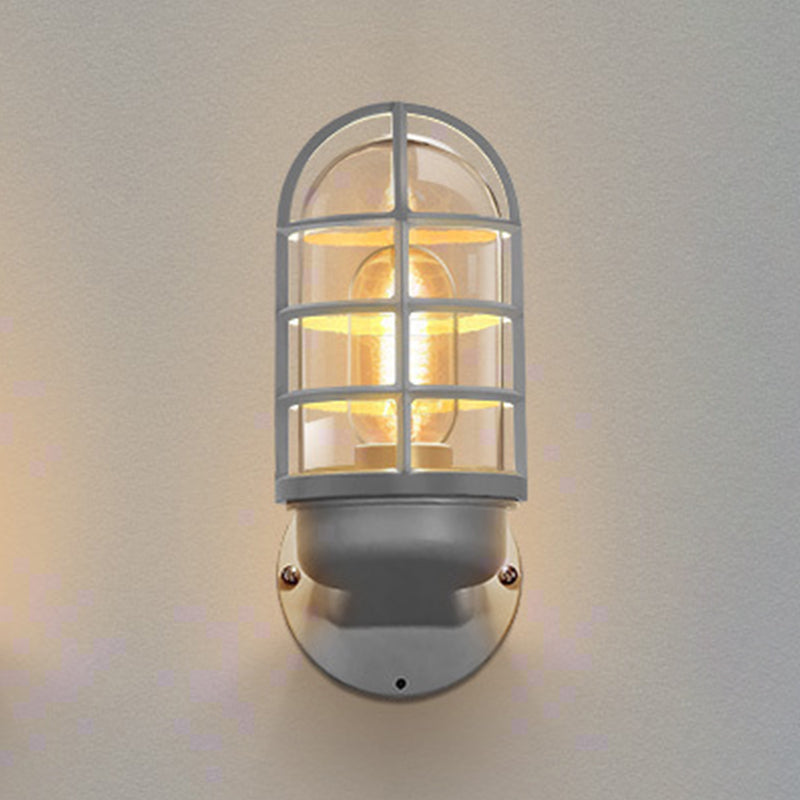 1-Light Geometric Wall Light Sconce Modern Style Metal Wall Mounted Lights