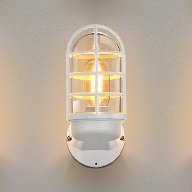 1-Light Geometric Wall Light Sconce Modern Style Metal Wall Mounted Lights