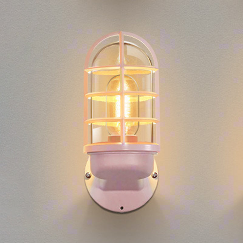 1-Light Geometric Wall Light Sconce Modern Style Metal Wall Mounted Lights