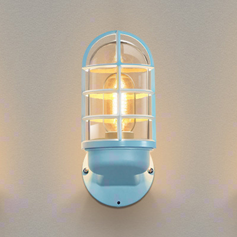 1-Light Geometric Wall Light Sconce Modern Style Metal Wall Mounted Lights