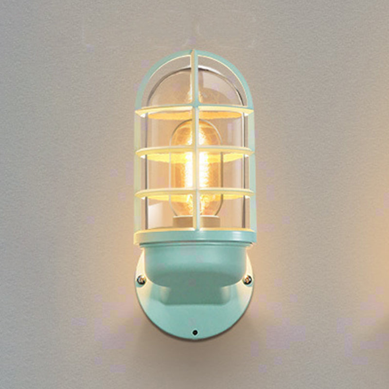 1-Light Geometric Wall Light Sconce Modern Style Metal Wall Mounted Lights