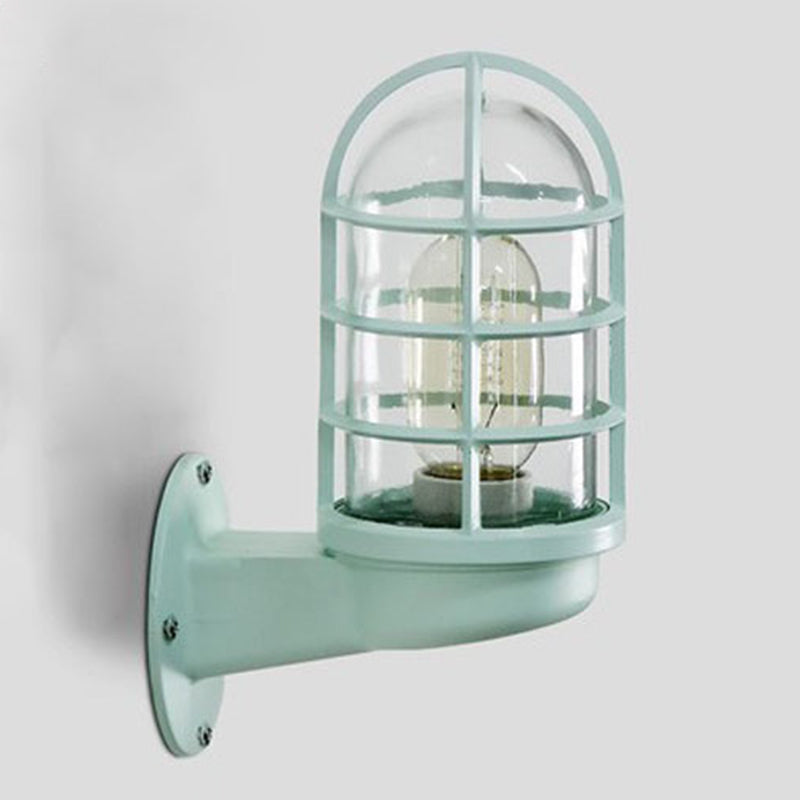 1-Light Geometric Wall Light Sconce Modern Style Metal Wall Mounted Lights