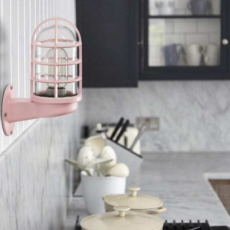 1-Light Geometric Wall Light Sconce Modern Style Metal Wall Mounted Lights