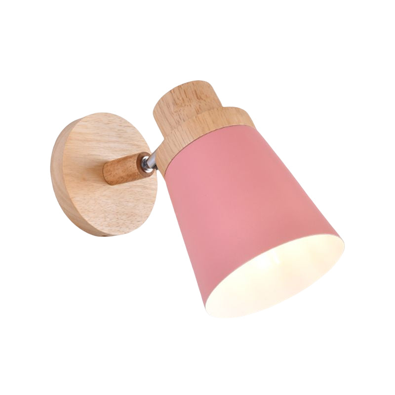 1-Light Tapered Wall Light Sconce Modern Style Metal Wall Mounted Lights