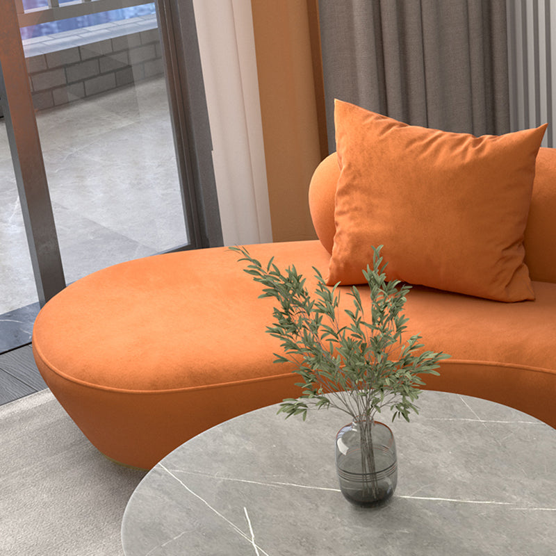 Contemporary Velvet Tuxedo Arm Sofa with Tight Back for Apartment