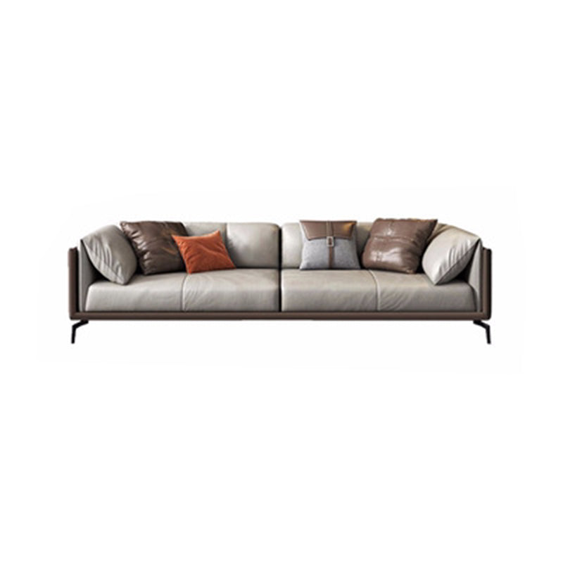 Modern Cushions Sofa 33.5" D Tuxedo Arm Sofa for Living Room