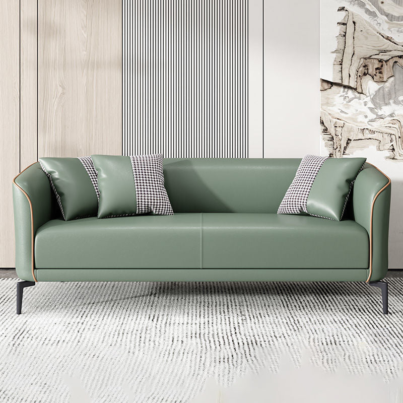 25.98" Wide Tuxedo Arm Sofa Stain Resistant Standard Sofa with 2 Pillow