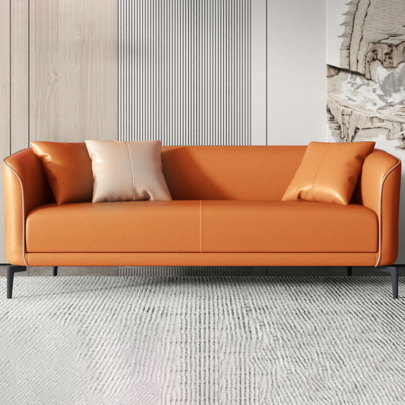 25.98" Wide Tuxedo Arm Sofa Stain Resistant Standard Sofa with 2 Pillow