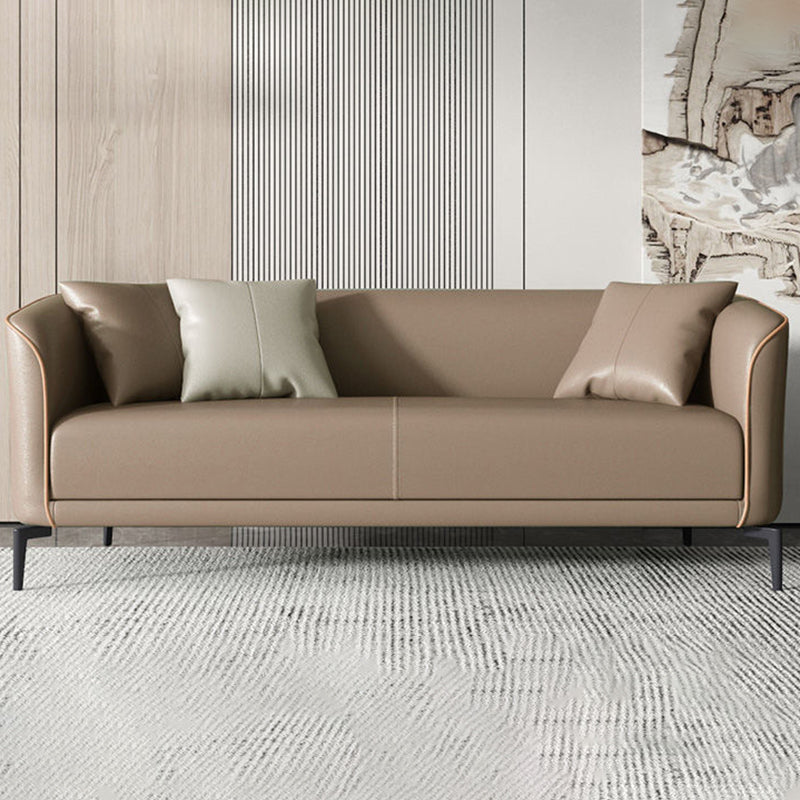 25.98" Wide Tuxedo Arm Sofa Stain Resistant Standard Sofa with 2 Pillow