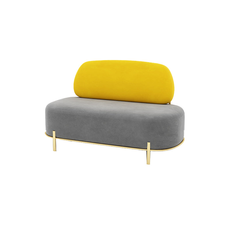 Contemporary Armless Sofa with Tight Back for Apartment Sofa