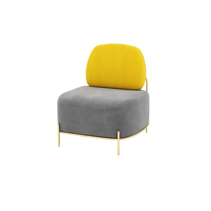 Contemporary Armless Sofa with Tight Back for Apartment Sofa