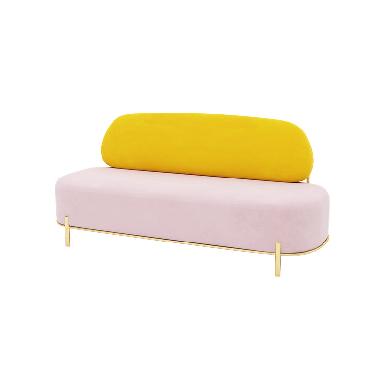 Contemporary Armless Sofa with Tight Back for Apartment Sofa