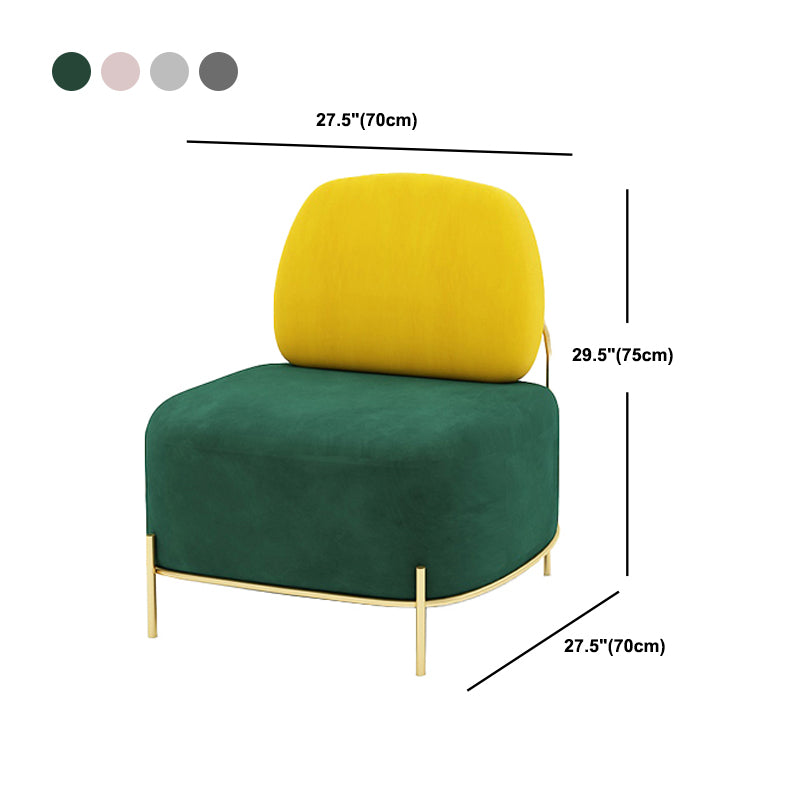 Contemporary Armless Sofa with Tight Back for Apartment Sofa