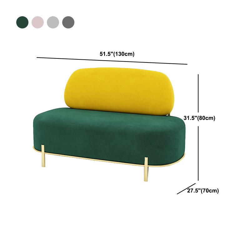 Contemporary Armless Sofa with Tight Back for Apartment Sofa