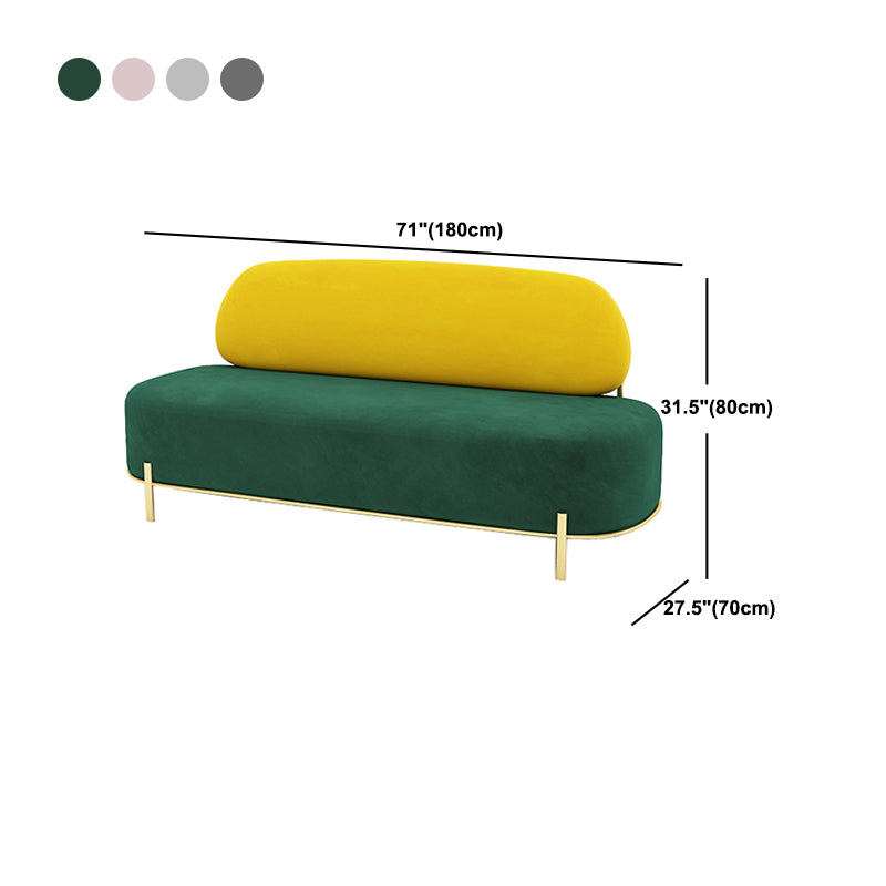 Contemporary Armless Sofa with Tight Back for Apartment Sofa