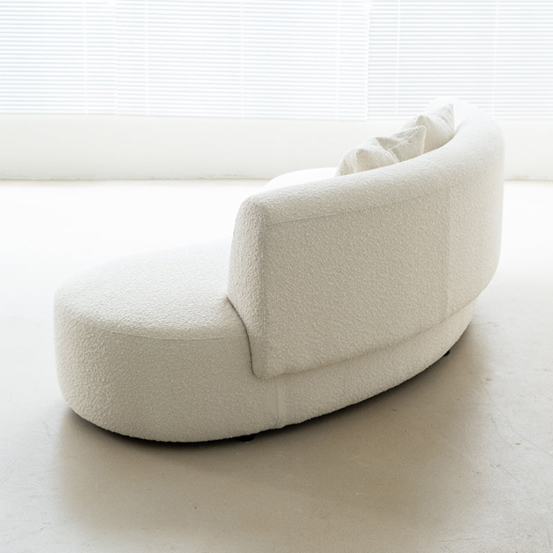 Contemporary 27.5" H Wool 2-3 Seater Armless Sofa For Living Room