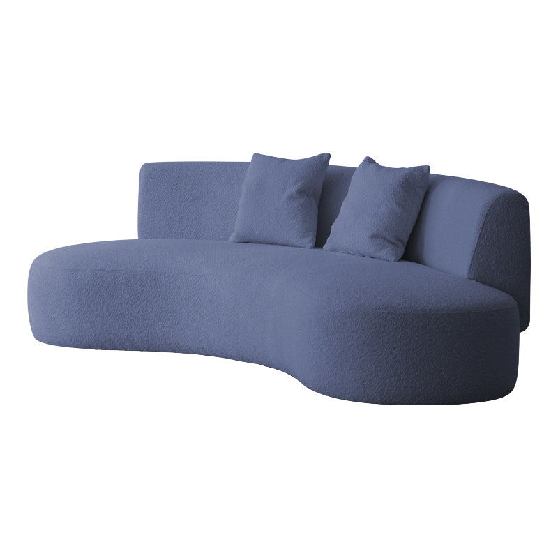 Contemporary 27.5" H Wool 2-3 Seater Armless Sofa For Living Room