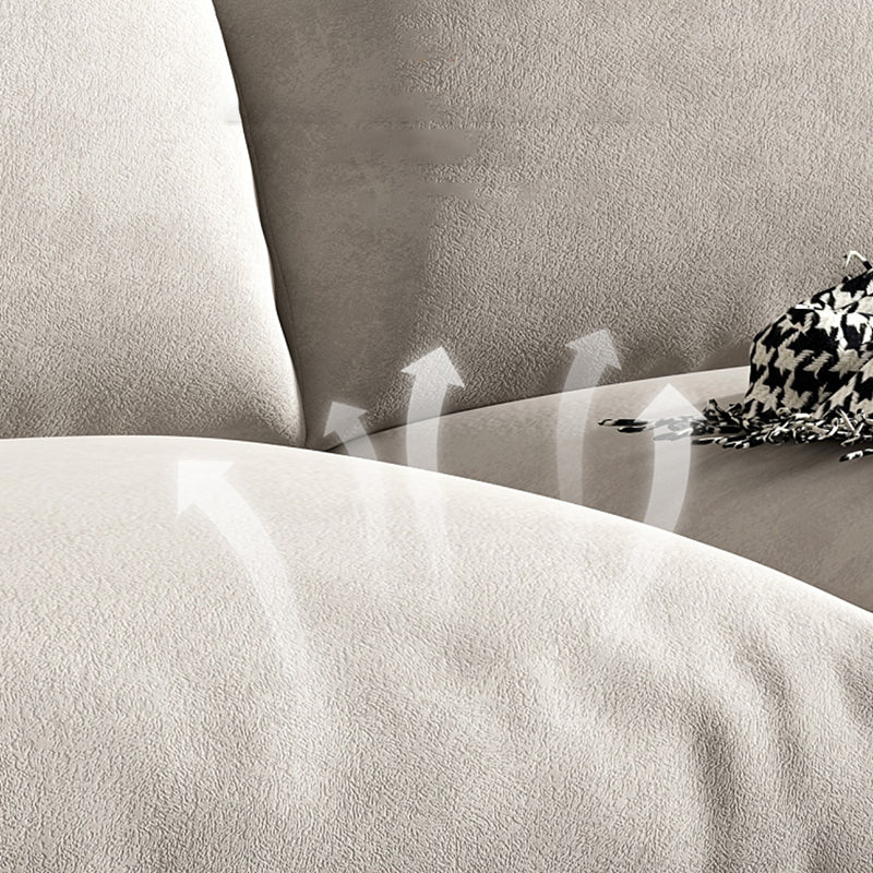 Contemporary Pillow Back Sofa with Square Arms for Living Room