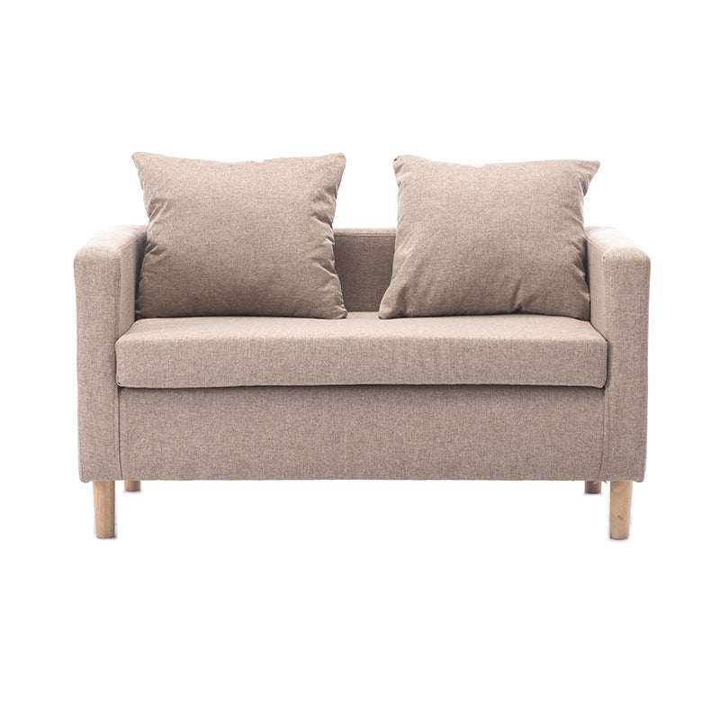 Contemporary Loose Back Standard Square Arm Slipcovered Seating