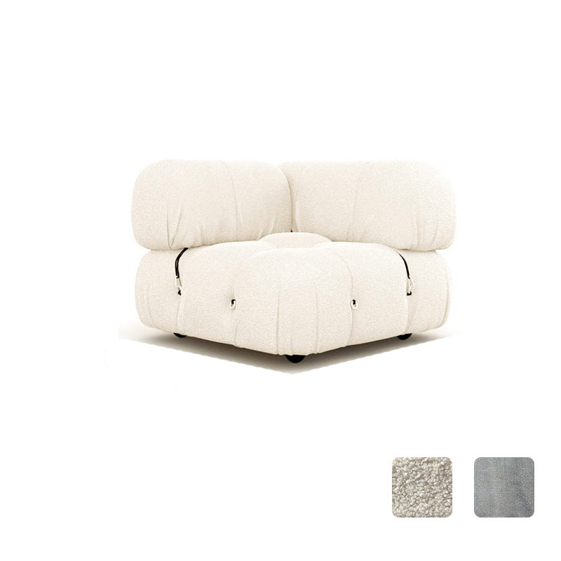 Modern Style Sofa Low Back Padded with Sponge Cushions Sofa Bed