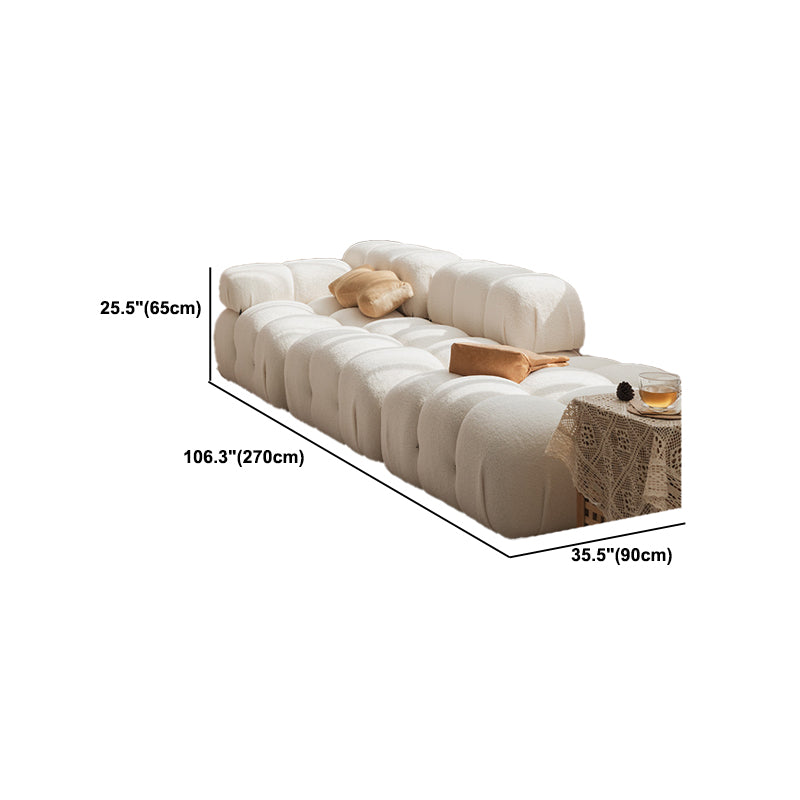 Modern Style Sofa Low Back Padded with Sponge Cushions Sofa Bed