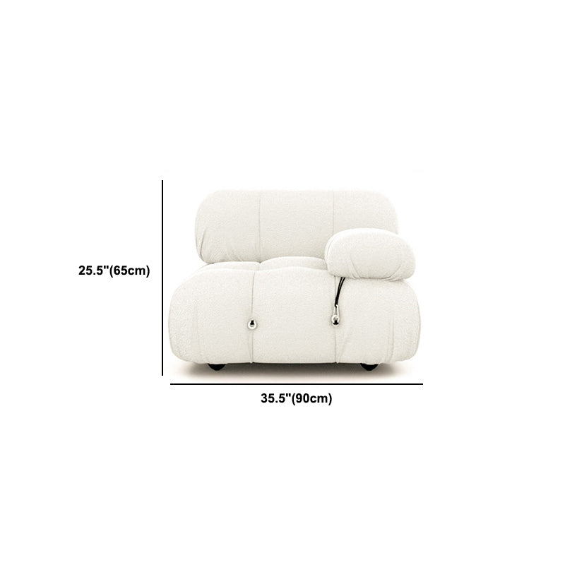Modern Style Sofa Low Back Padded with Sponge Cushions Sofa Bed