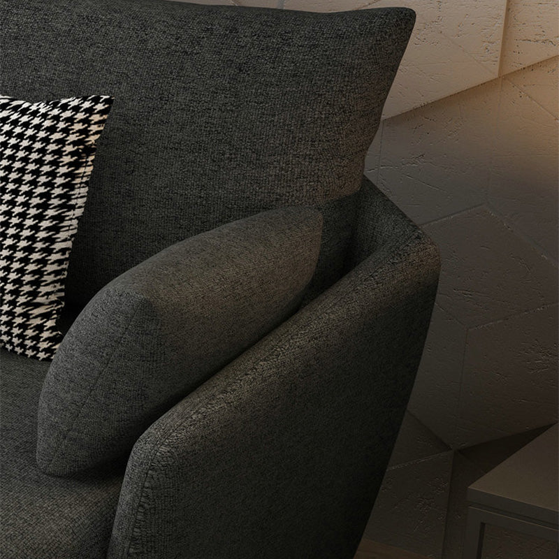 Modern Style Fabric Sofa & Chaise 141.73" W Square Arm Sectional
