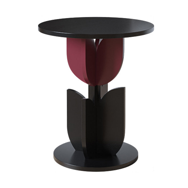 Round/free Shape Square Block Base Glass/solid Wood Table Modern Style Coffee Table