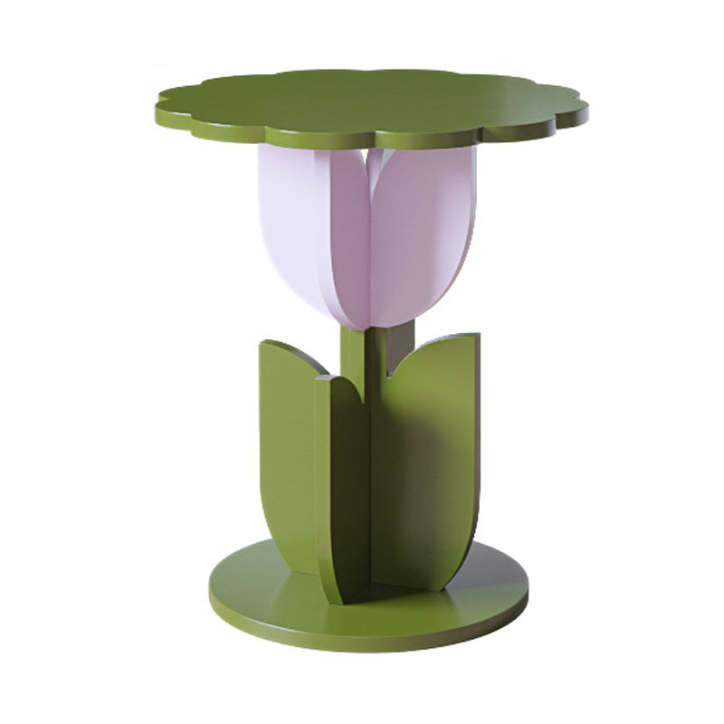 Round/free Shape Square Block Base Glass/solid Wood Table Modern Style Coffee Table
