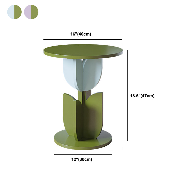 Round/free Shape Square Block Base Glass/solid Wood Table Modern Style Coffee Table