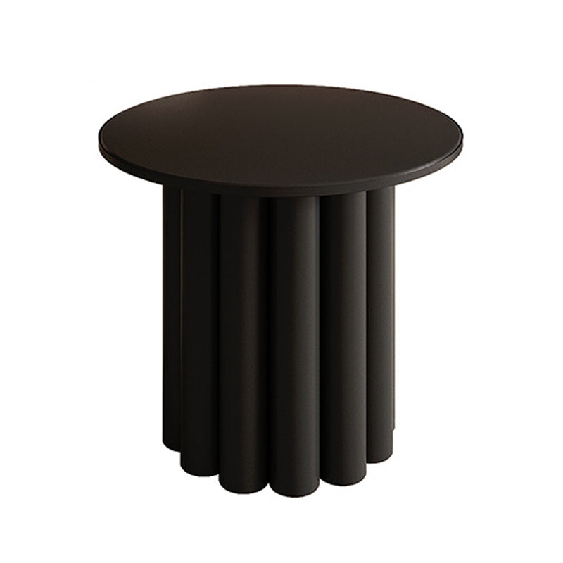 Scandinavian Round Wood Coffee Table Pedestal Cocktail Table
