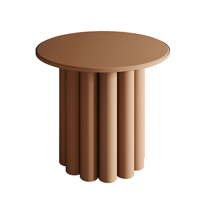 Scandinavian Round Wood Coffee Table Pedestal Cocktail Table