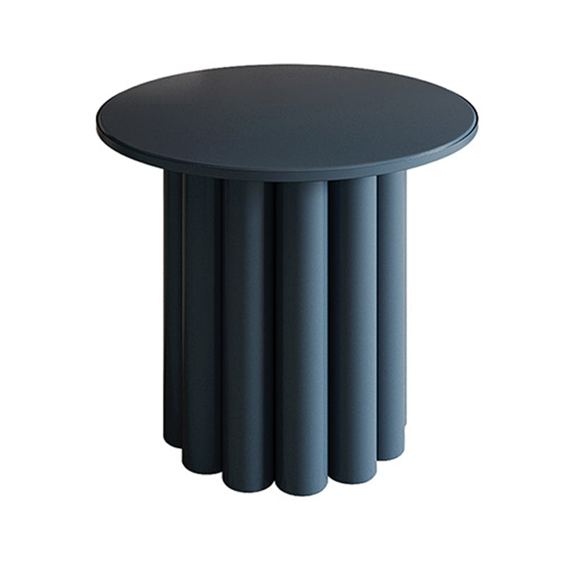 Scandinavian Round Wood Coffee Table Pedestal Cocktail Table