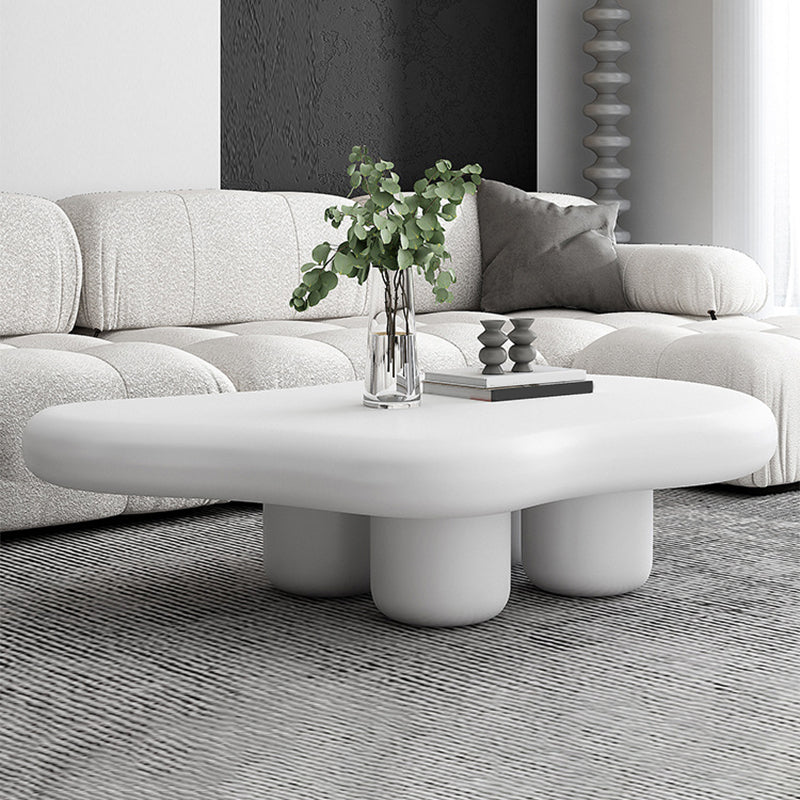 Solid Wood 4 Legs Coffee Table Minimalist Modern Coffee Table