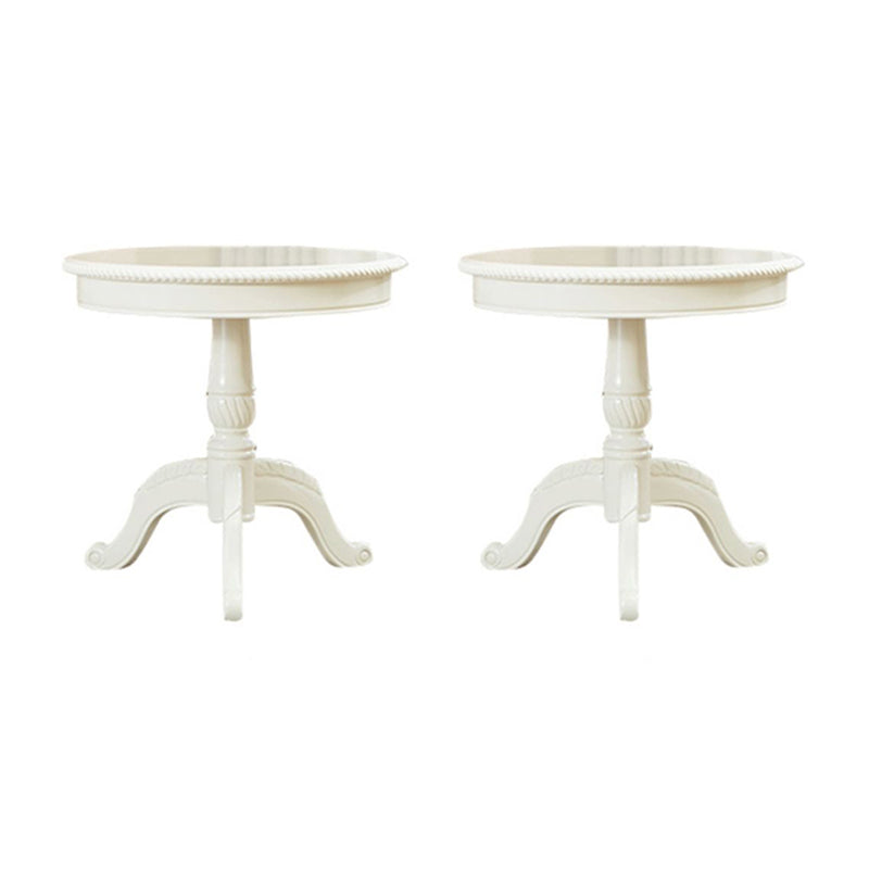 French Country Style Round Old Solid Wood Table 3 Legs Coffee Table