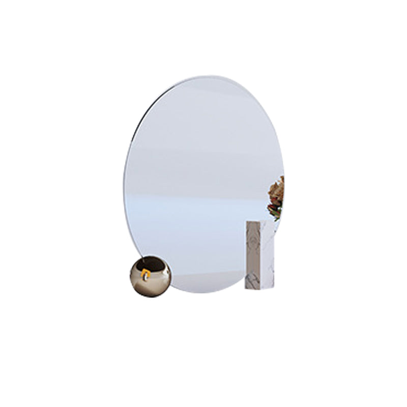 Mirrored Wood Makeup Dressing Table Modern Style Stool Set in White