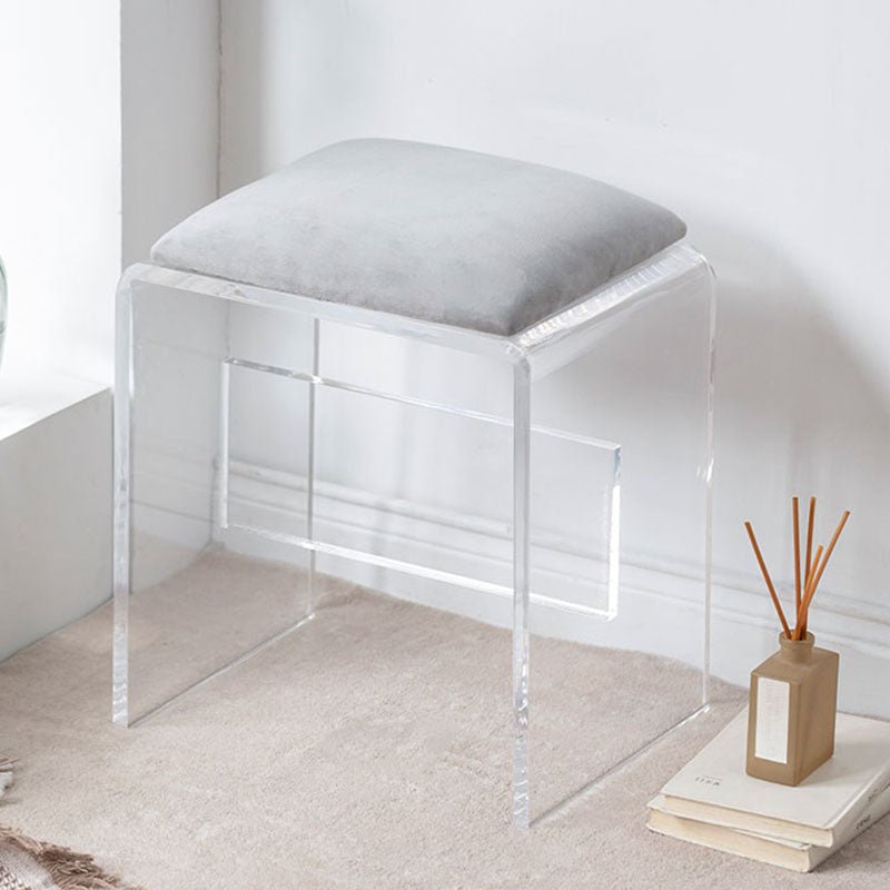Modern Makeup Dressing Table Stool Set with 1/2 Storage Drawers
