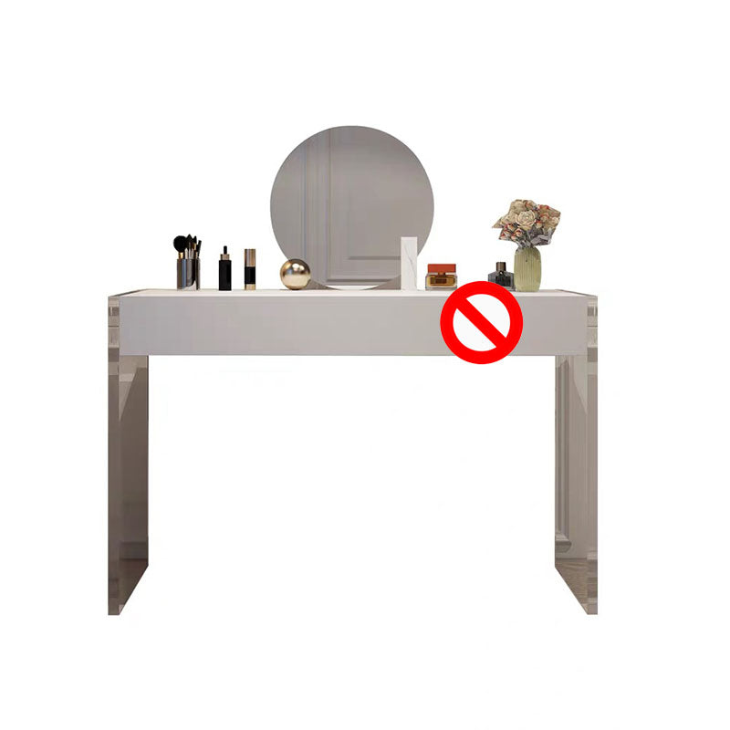 Modern Engineered Wood Makeup Dressing Table Stool Black/ White