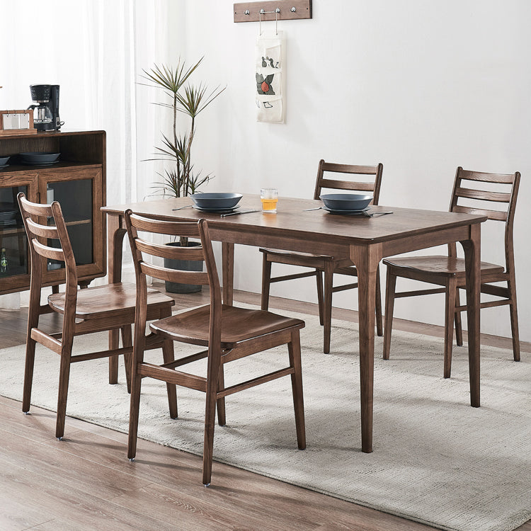 Rectangle Dining Site Table Simplicity Style Solid Wood Table with 4-foot