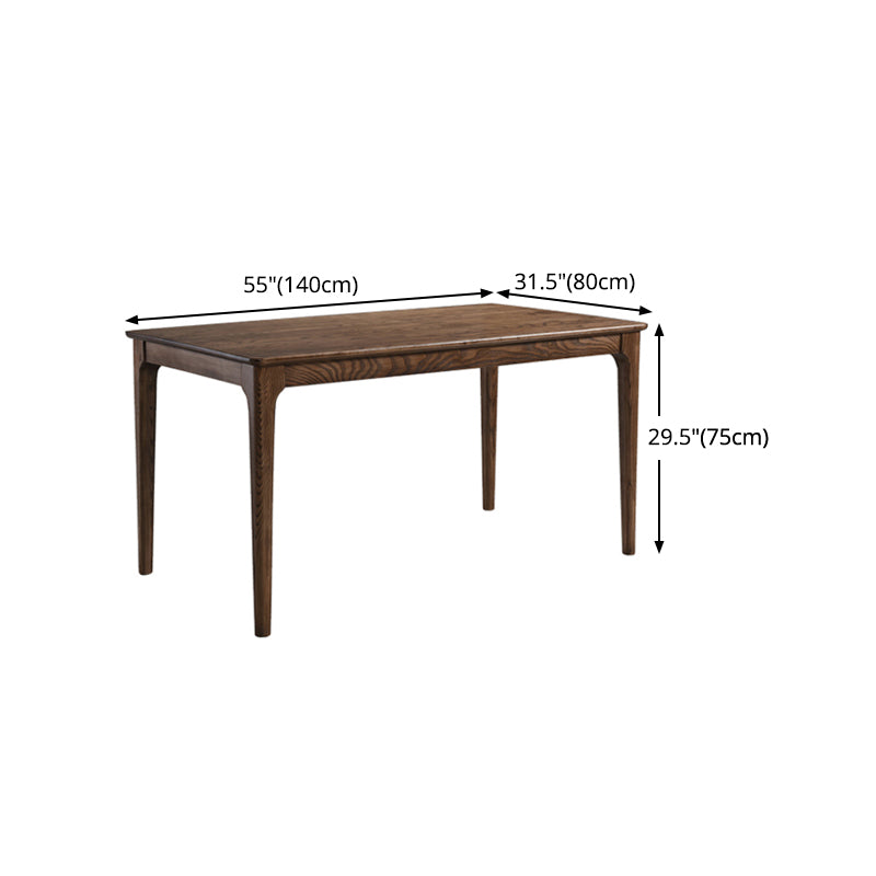 Rectangle Dining Site Table Simplicity Style Solid Wood Table with 4-foot