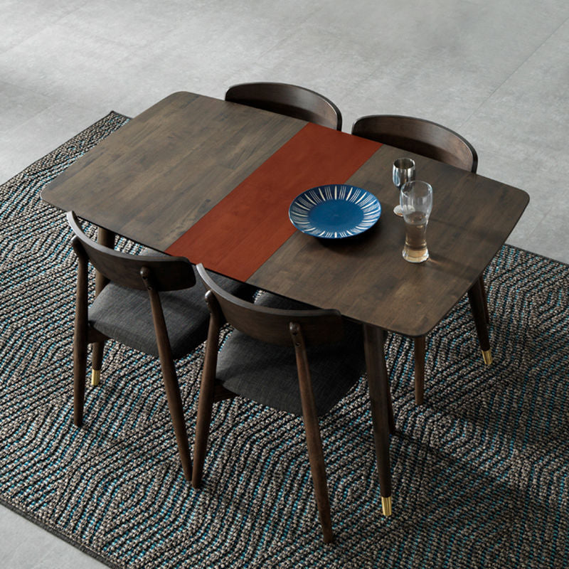 Traditional Luxury Furniture Rectangle Solid Wood Dining Site Table for Home