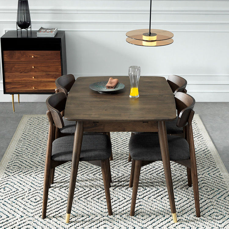 Traditional Luxury Furniture Rectangle Solid Wood Dining Site Table for Home