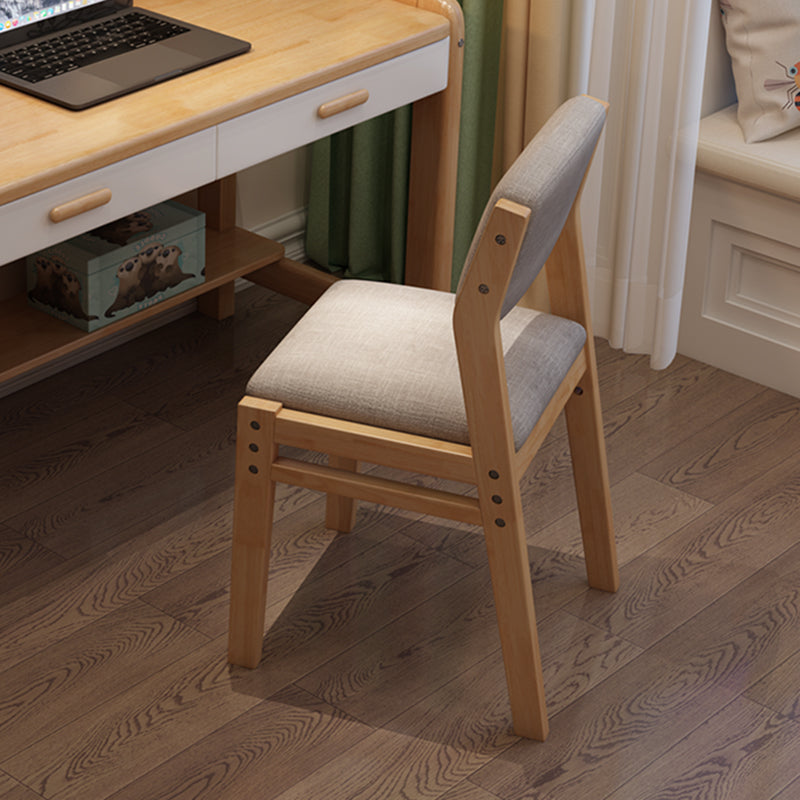 Contemporary Style Dining Wooden Chair Kitchen Dining Open Back Armless Chairs