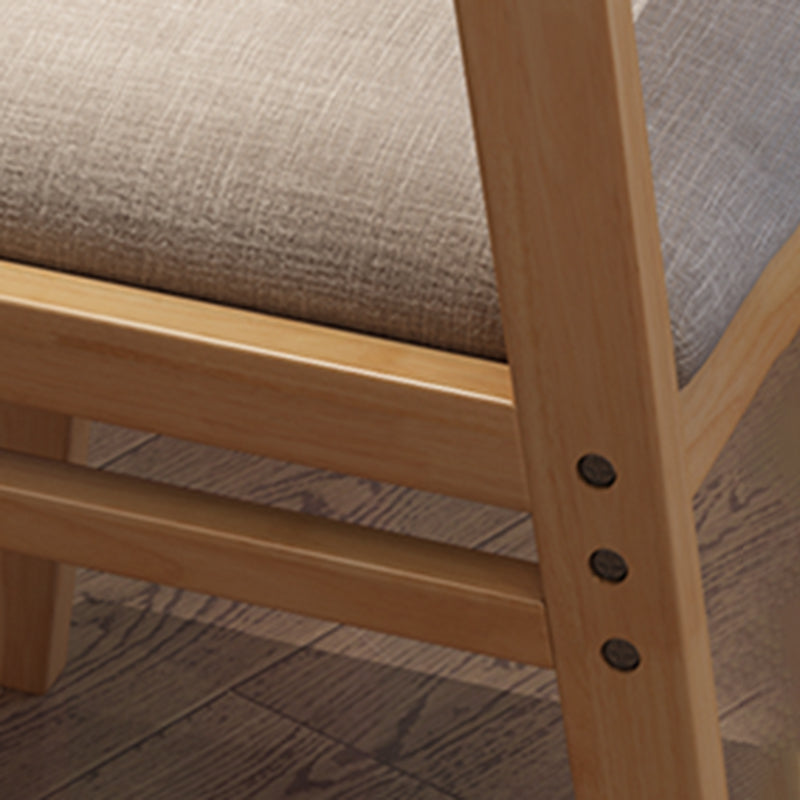 Contemporary Style Dining Wooden Chair Kitchen Dining Open Back Armless Chairs