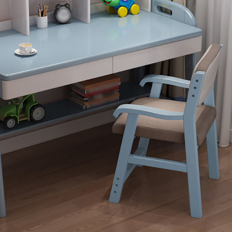 Contemporary Style Dining Wooden Chair Kitchen Open Back Arm Dining Chairs