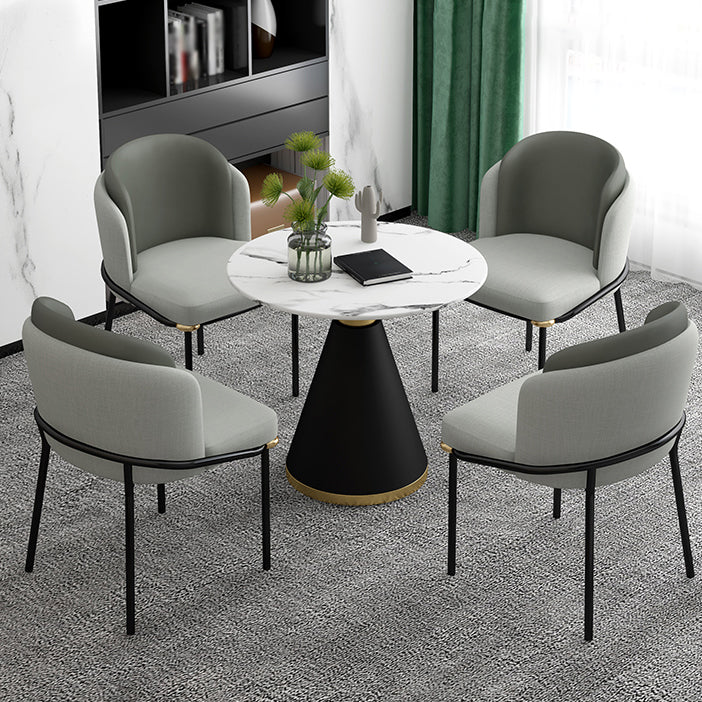 Metal Leg Dining Chair Modern Coffee Shop Parsons Dining Side Chair