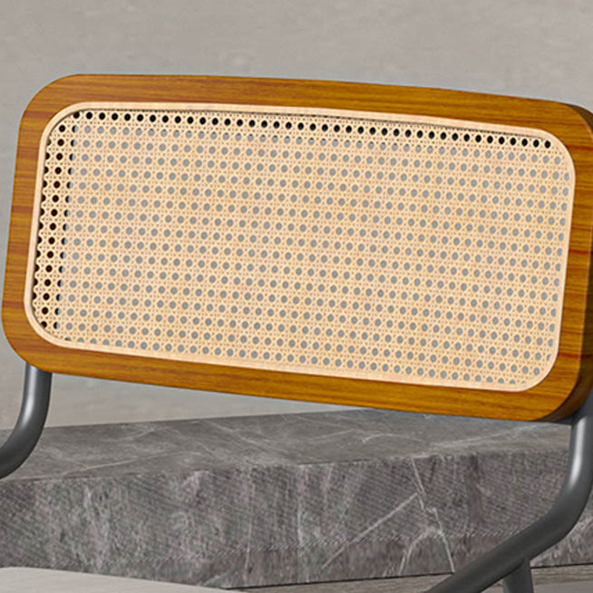 Industrial Open Back Dining Chair Fabric Dining Chairs for Home