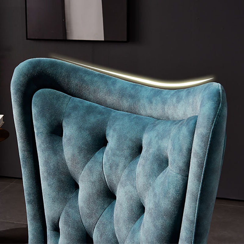 Nordic Style Metal Dining Chairs Upholstered Side Chairs for Restaurant Use